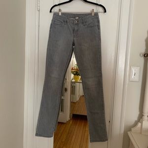 Gray Banana Republic Straight Leg Jeans - Size 25